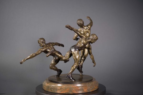 Bronze Sculpture of Olympian throwing the Discus