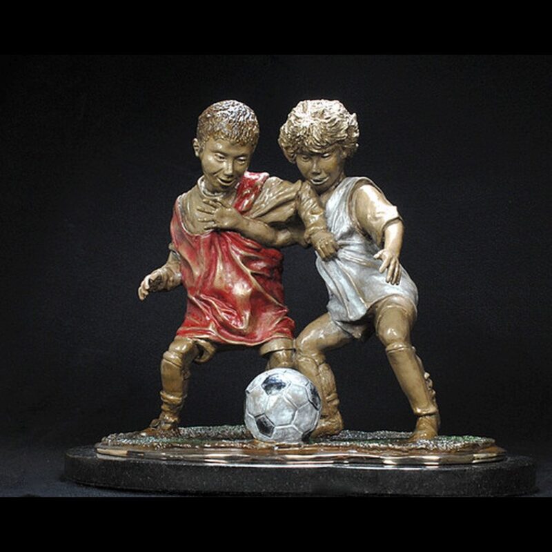 Soccer Sculpture - I Got It, No, I Got It