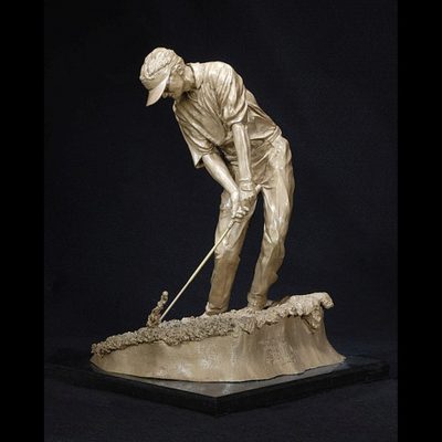 Golf Sculpture - Out of the Rough