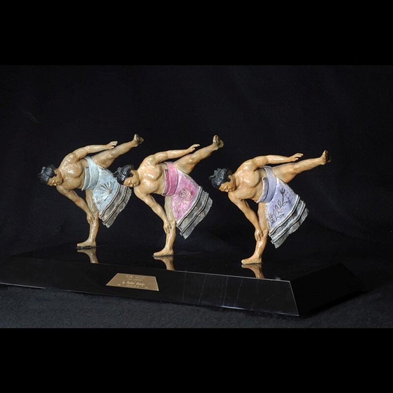 Sports Sculpture - Three Sumotori