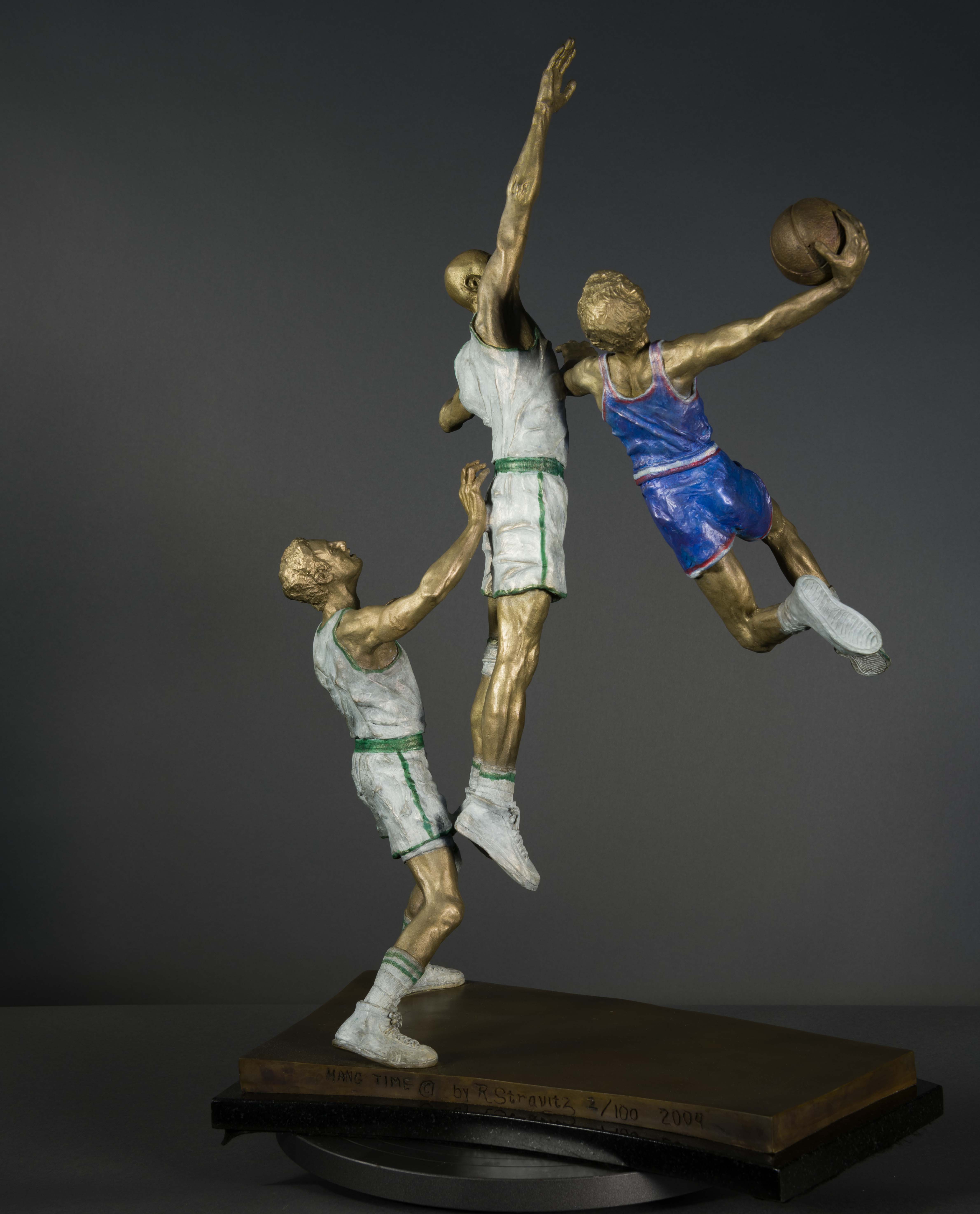 Basketball Sculpture Hangtime Stravitz Sculpture & Fine Art Gallery