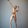 Bronze sculpture of a nude ballerina - back side