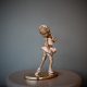 Bronze sculpture of little girl doing a ballet pose in her pink tutu