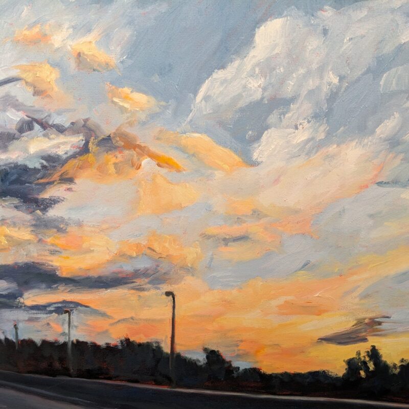 Crossing the James at Sunset